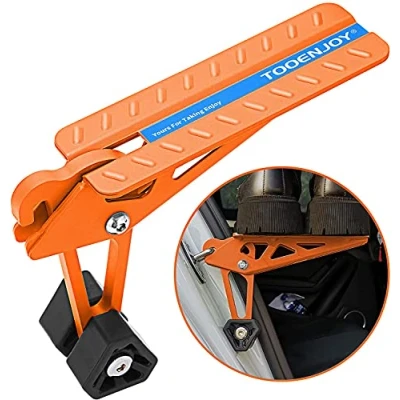 Abbildung von TOOENJOY Auto Pedal Türstufe, klappbarer Türpedal, hilft beim Autowaschen, einfacher Zugang zum Dach,unentbehrliches Zubehör für meisten Autos, SUVs, LKWs(Orange)