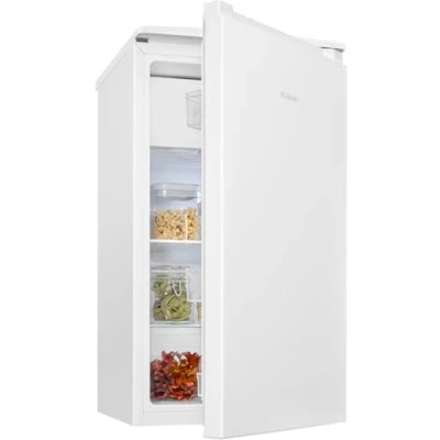 Abbildung von Bomann® Kühlschrank mit Gefrierfach 91L klein 2 Ablagen und Gemüsefach wechselbarer Türanschlag 0 8C Mini Minibar leise Fridge KS 7254 weiß