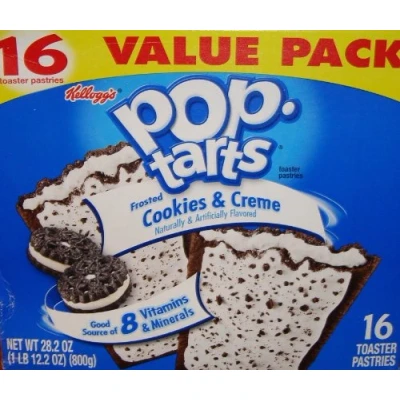 Abbildung von Kelloggs Pop Tarts Frosted Cookies &amp; Creme (800g)