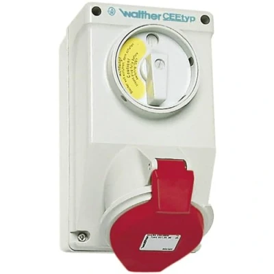 Abbildung von Steckdose CEE 5P 16A 380V H6 m/afbr