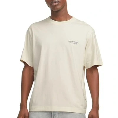 Abbildung von Jack &amp; Jones Jorislington TYPE TEE CREW NECK Tshirt print, Herren, Größe: XS, Antique white