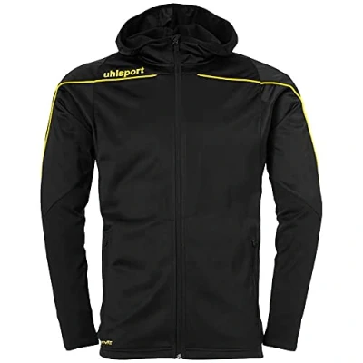 Abbildung von uhlsport Herren Stream 22 Track Hood Jacke, schwarz/limonengelb, M