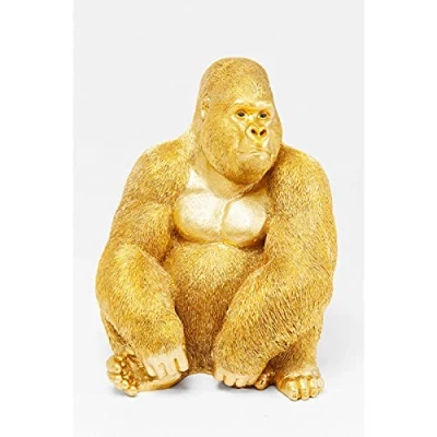 Abbildung von Kare Design Deko Figur Monkey Gorilla, Gold, Objekt, Affe, handbemalt, Unikat, 76x60x55 cm (H/B/T)