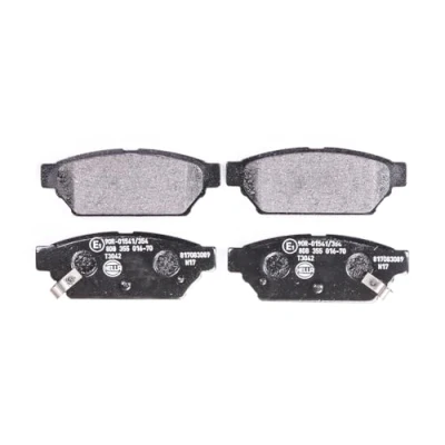 Abbildung von HELLA 8DB 355 016 701 Bremsbelagsatz mit akustischer Verschleißwarnung MITSUBISHI: Carisma Schrägheck, Limousine, Lancer 6 Limousine
