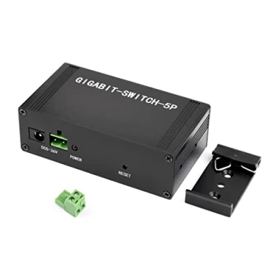 Abbildung von Industrial Grade 5P Gigabit Ethernet Switch, 5X 10/100/1000M Ports, Support DIN Rail Mount, IEEE 802.3X Compliant