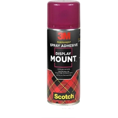 Abbildung von Scotch DisplayMount Adhesive Spray, Mehrzweckklebstoff , 400ml, 1 Dose/Packung Für Schnelle und Dauerhafte Verbindungen