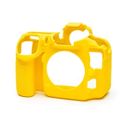 Abbildung von easyCover Silikon Kameratasche Schutz für Ihre Kamera Nikon D500 Gelb