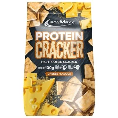 Abbildung von IronMaxx Protein Cracker Cheese 100g Knuspriger und zuckerarmer Snack mit 21% Eiweiß Gebacken nicht frittiert
