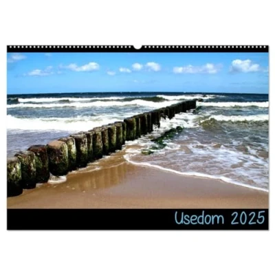 Abbildung von Usedom 2025 (Wandkalender DIN A2 quer), CALVENDO Monatskalender