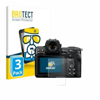 Abbildung von BROTECT Schutzglas für Nikon Z 8 (Display + Schulterdisplay) (3 Stück) Schutzfolie Panzer Folie Glas [Extrem Kratzfest 9H, Anti Fingerprint,