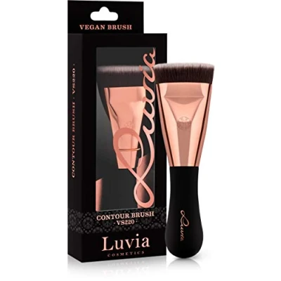 Abbildung von Luvia Kontur Pinsel Flach Vegan Signature VS220 Contouring Make Up Brush Flat Schwarz/Rosegold