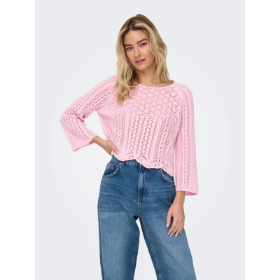 Abbildung von ONLY Damen Onlnola Life 3/4 Pullover Knt Noos, Candy Pink, XL