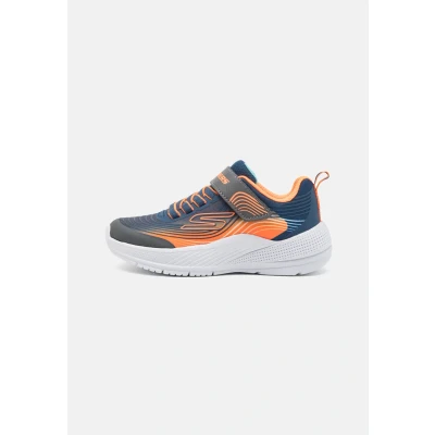 Abbildung von Skechers Microspec Advance Sneaker low für Kinder, Größe: 29, Navy/orange/charcoal Schuhe