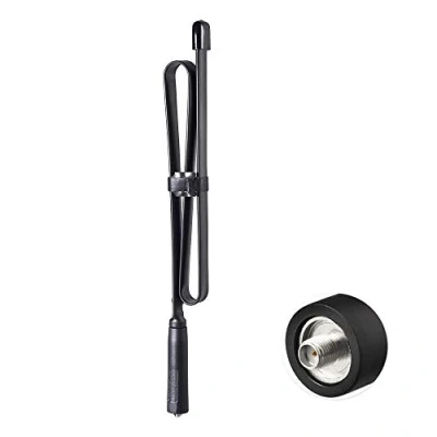 Abbildung von Bingfu Funkgerät Antenne VHF UHF 136 460 MHz 72cm Faltbare CS Taktische SMA Buchse Amateurfunkantenne Kompatibel mit Kenwood Baofeng BF F8HP UV 5R 82 888S Handheld CB Amateurfunk Funksprechgerät
