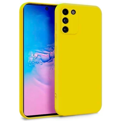 Abbildung von MyGadget Hülle für Samsung Galaxy S10 Lite Zweilagige Handyhülle mit Kameraschutz Cover Innenfutter &amp; Silikon außen Gelb