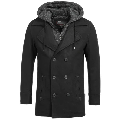 Abbildung von Indicode Jeans Kurzmantel, Herren, Größe: Small, Black