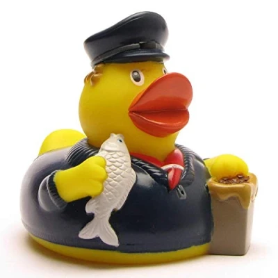 Abbildung von DUCKSHOP I Badeente Hamburg Quietscheente L: 7,5 cm inkl. Badeenten Schlüsselanhänger im Set