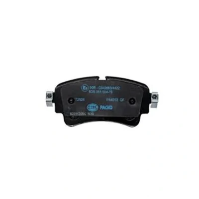 Abbildung von HELLA 8DB 355 040 361 Bremsbelagsatz für Verschleißwarnanzeiger vorbereitet mit Bremssattelschrauben LAND ROVER: Range Rover Sport, Evoque