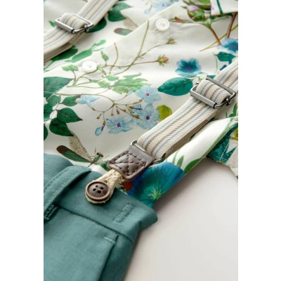 Abbildung von Next Regular FIT SET Shorts für Kinder, Größe: 74, Teal blue floral