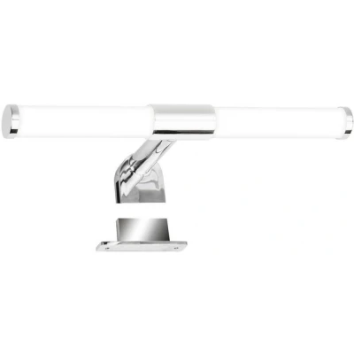 Abbildung von BRILONER LED Spiegelleuchte Bad 2 in 1 Montage, IP44 Spritzwasserschutz, 4.000K neutralweiß, Badezimmerlampe, Schrankbeleuchtung, Spiegellampe, Lampe Badezimmer, Spiegelbeleuchtung, 30 cm, Chrom
