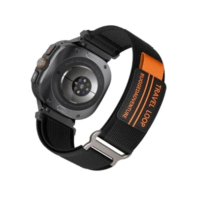 Abbildung von Armband für Samsung Galaxy Watch Ultra 47mm mit Nylon Klettverschluss Sportlicher Armbänder Trail Loop ErsatzArmband Kompatibel (1)