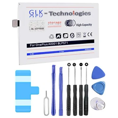 Abbildung von High Power Ersatzakku für Oneplus One 1+ A0001 BLP571 Original GLK Technologies Battery accu 3000 mAh Akku inkl. Werkzeug Set Kit NEU