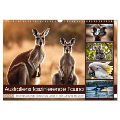 Abbildung von Australiens faszinierende Fauna (Wandkalender 2025 DIN A3 quer), CALVENDO Monatskalender