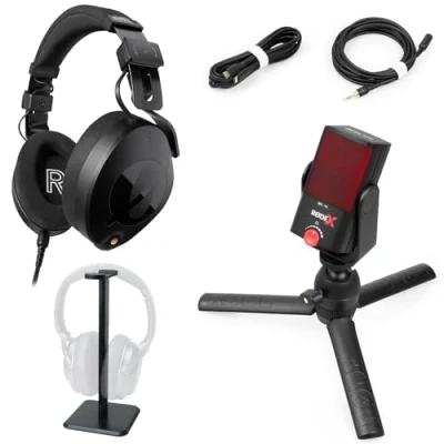 Abbildung von Rode X XCM 50 Bundle USB Mikrofon Set für Streaming + keepdrum MA210 Kopfhörer Stativ