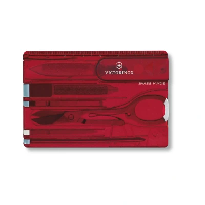 Abbildung von Victorinox SwissCard Classic Onyx 10 Funktionen transparent schwarz