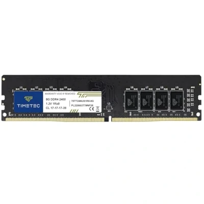 Abbildung von Timetec 4 GB DDR4 2400 MHz PC4 19200 Nicht ECC ungepuffert 1,2 V CL17 1Rx8 Single Rank 288 Pin UDIMM Desktop PC Computerspeicher RAM Modul Upgrade (4 GB)