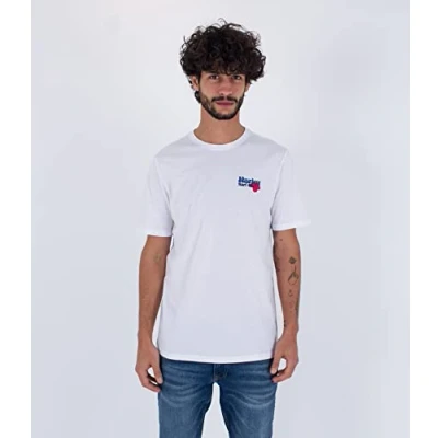 Abbildung von Hurley Herren Evd Birdies S/S Tshirt, weiß, XXL