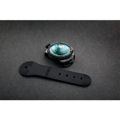 Abbildung von Orbiloc Dog Dual Safety Light Turquoise Türkis für alle Hunde Hundehalter vielseitig einsetzbar Sicherheitslicht Jogginglicht Dunke