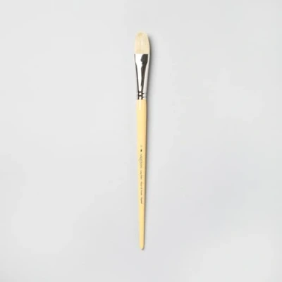 Abbildung von Winsor &amp; Newton 5870012 Künstler Chunking Schweineborsten Pinsel für Ölfarben, hohe Farbaufnahme, gleichmäßige Farbabgabe Filbertpinsel Nr. 12, langer Stiel