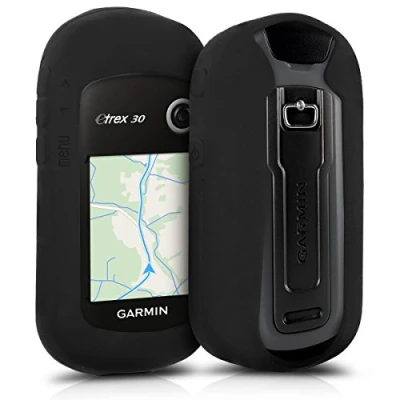 Abbildung von kwmobile Hülle kompatibel mit Garmin eTrex 10/20/30/201x/209x/309x Schutzhülle für GPS Handgerät in Schwarz