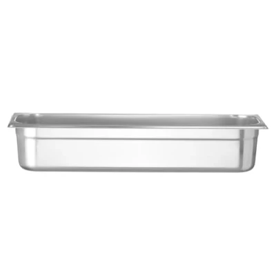 Abbildung von HENDI Gastronormbehälter, Temperaturbeständig von 40 bis 300C, Heissluftöfen Kühl und Tiefkühlschränken Chafing Dishes Bain Marie, Stapelbar, 5,8L, GN 2/4, 530x162x(H)100mm, Edelstahl 18/10