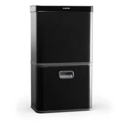 Abbildung von Klarstein Mülleimer Touchless Sensor bin, Trash Bin Garbage Müll Geräuschlos 3 Fächer 60 L