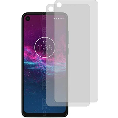 Abbildung von 4ProTec I 2X Schutzfolie KLAR passgenau für Motorola One Action Displayschutzfolie Bildschirmschutzfolie Schutzhülle Displayschutz Displayfolie Folie
