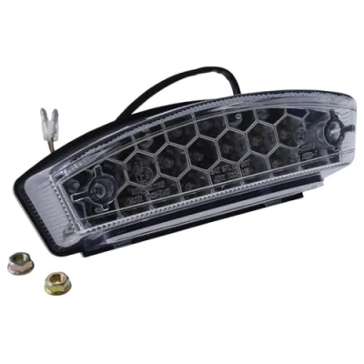 Abbildung von Rücklicht LED Motorrad MONSTER, transparent, 165x65mm, universal