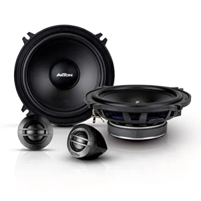 Abbildung von AXTON ATC130S klangstarkes 13 cm / 5“ Komponenten System, 2 Wege Auto Lautsprecher mit nur 43 mm Einbautiefe, Soundsystem 70 Watt RMS