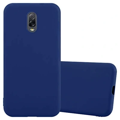 Abbildung von Cadorabo Hülle kompatibel mit Samsung Galaxy J7 Plus / C8 Schutzhülle TPU Silikon Case Candy Design Slim Kratzfest Weiche Gummi Rundumschutz für in Blau