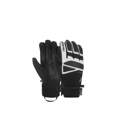 Abbildung von Reusch Thunder R TEX XT warme, wasserdichte, Winddichte und atmungsaktive Unisex Winterhandschuhe Fingerhandschuhe Schneehandschuhe Skihandschuhe Herren Damen, weiÃŸ schwarz, 10