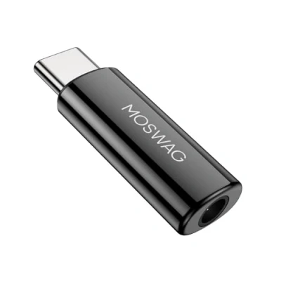 Abbildung von MOSWAG USB C zu 3,5 mm Kopfhörer Adapter, Aux Adapter Jack Audio Zinklegierung Kompatibel mit GalaxyS23 S22 S21 S20 S10 Plus,Ultra S21+,Pixel 7/6,Pad Pro 6