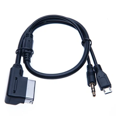 Abbildung von Micro USB AMI MDI Music Interface AUX 3.5mm Adapter kompatibel mit Samsung Galaxy, HTC ONE, Huawei, Sony Xperia, Lumia, LG, Lenovo MP3 player Ladekabel Audio für Auto Automobile Car Cars