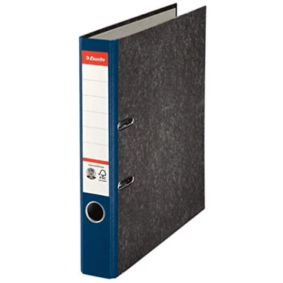 Abbildung von 25 x Esselte Ordner A4 Wolkenmarmor 50mm blau