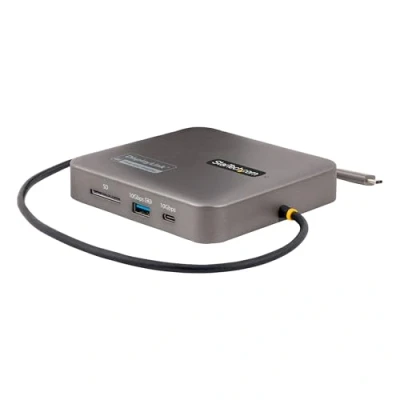 Abbildung von StarTech.com USB C Multiport Adapter, Dual 4K 60Hz HDMI Dockingstation, 2x 10Gbit/s Hub, 100W PD, GbE, SD, Reisedock