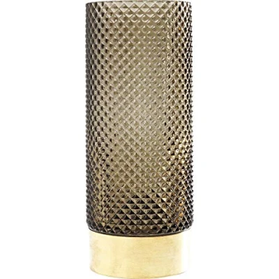 Abbildung von Kare Design Barfly Vase, Dunkelgrün, Glas, Deko Vase für Trockenblumen, Unikat, Tischdekoration, 25cm (H)