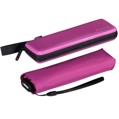 Abbildung von Knirps® Taschenregenschirm US.050 Ultra Light Slim Manual im stabilen Etui, extrem leicht und super kompakt