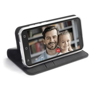 Abbildung von Emporia SMART S3mini, Book Cover Ledertasche schwarz 5.5 Zoll