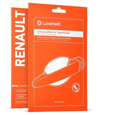 Abbildung von Luxshield Auto Türgriff Schutzfolie Griffmulde für Renault Espace 6 (VI) I 2023 2024 Kratzschutz, Lackschutzfolie Transparent glänzend
