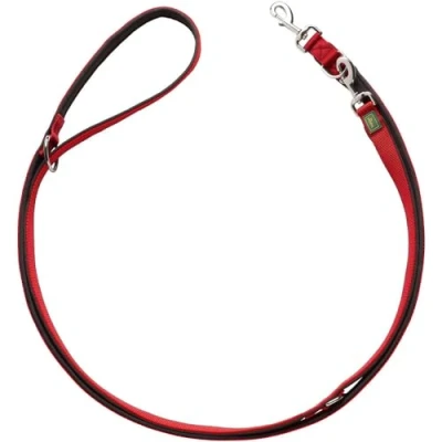Abbildung von Hunter Tierbedarf Hundeleine Verstellbare Führleine Neopren rot/schwarz